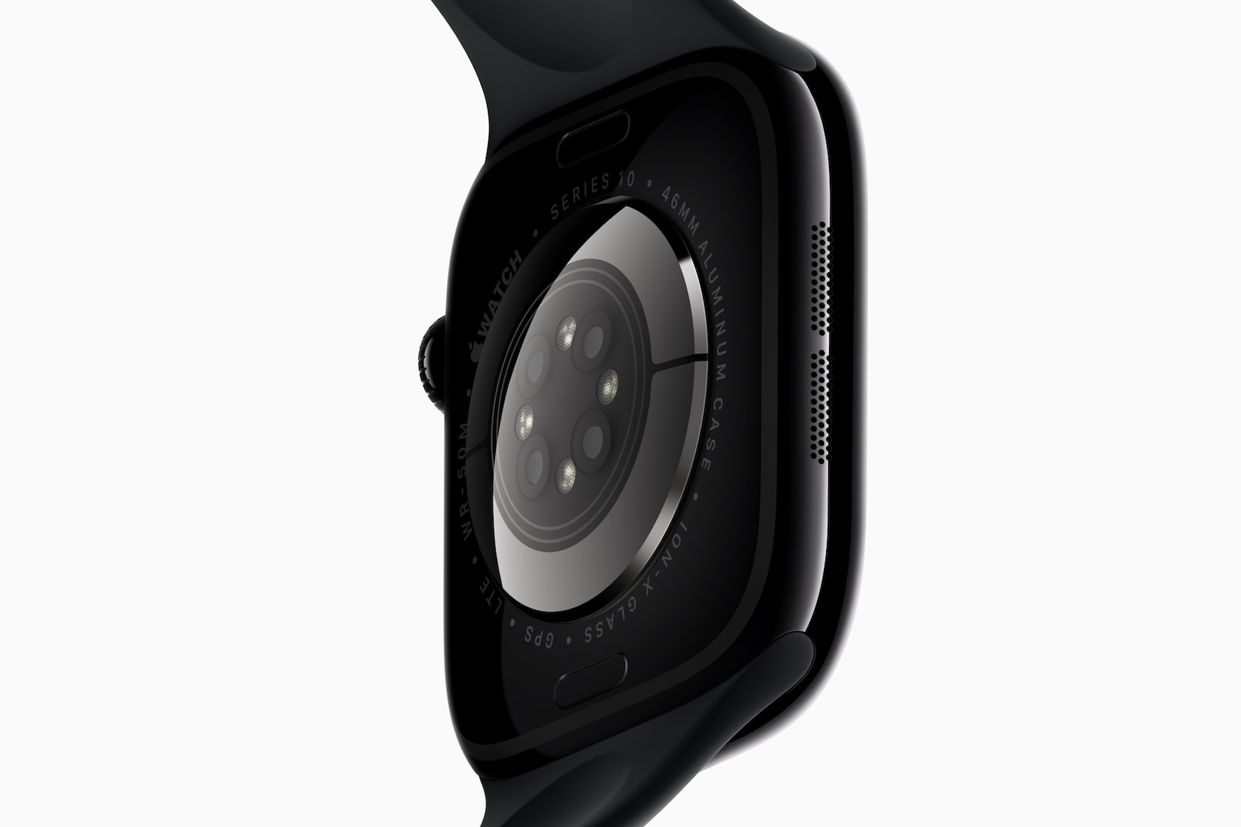 Apple Watch Series 10 profile back of the watch