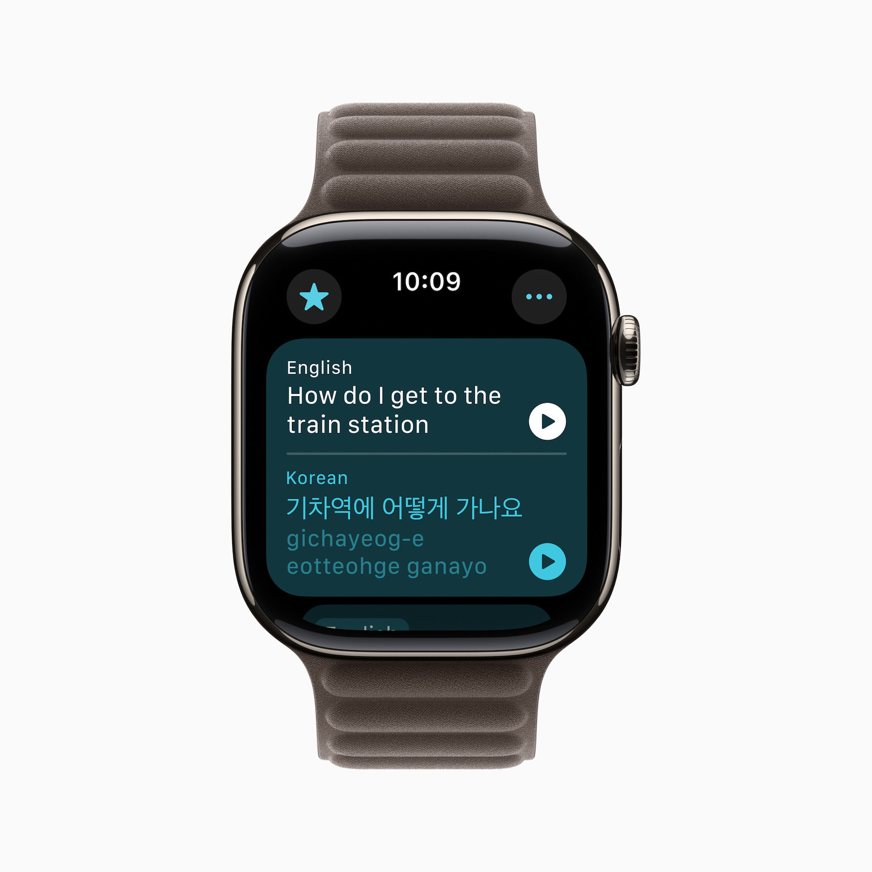 Apple Watch Series 10 Translate app