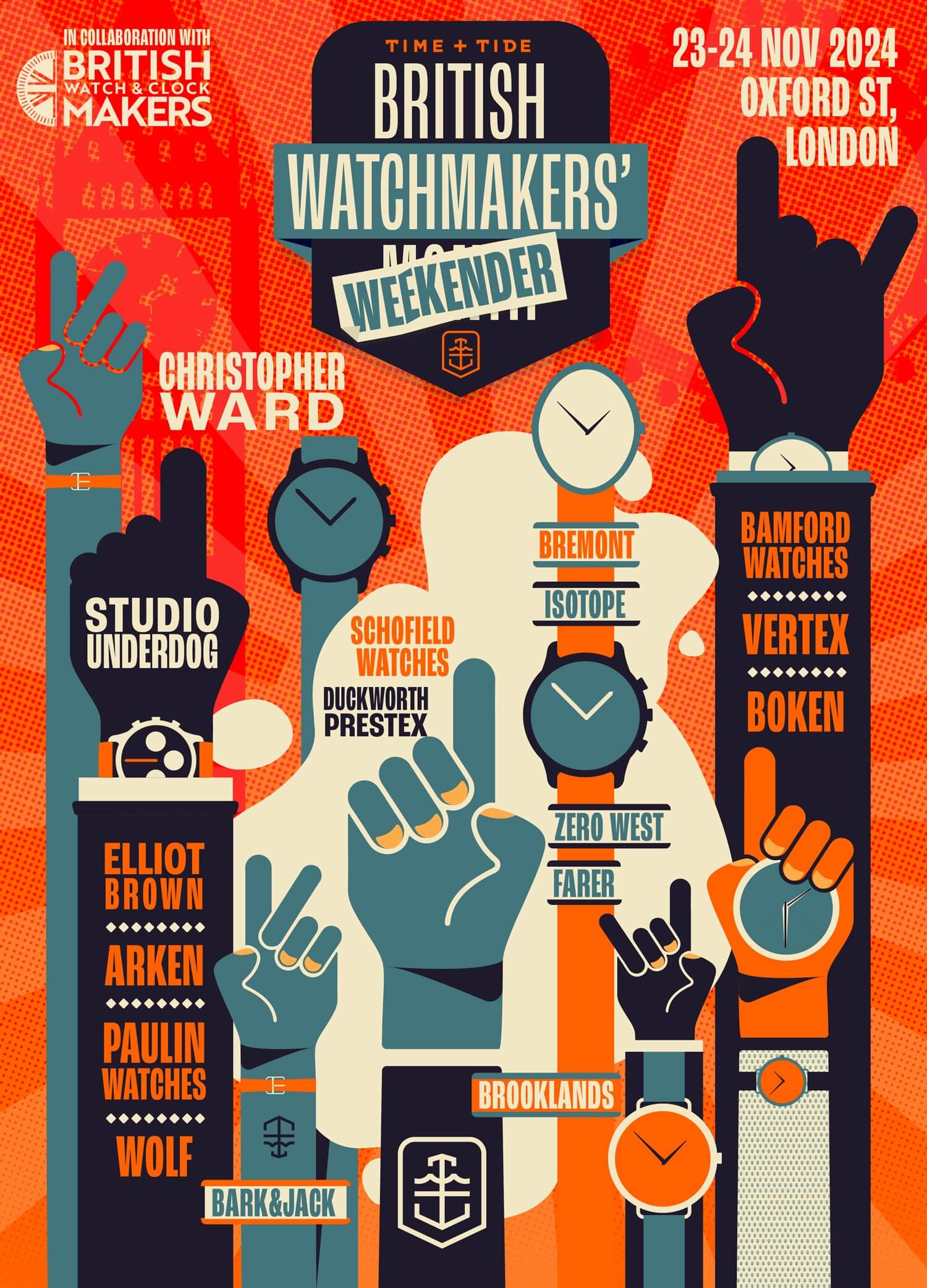 british watchmakers weekender poster