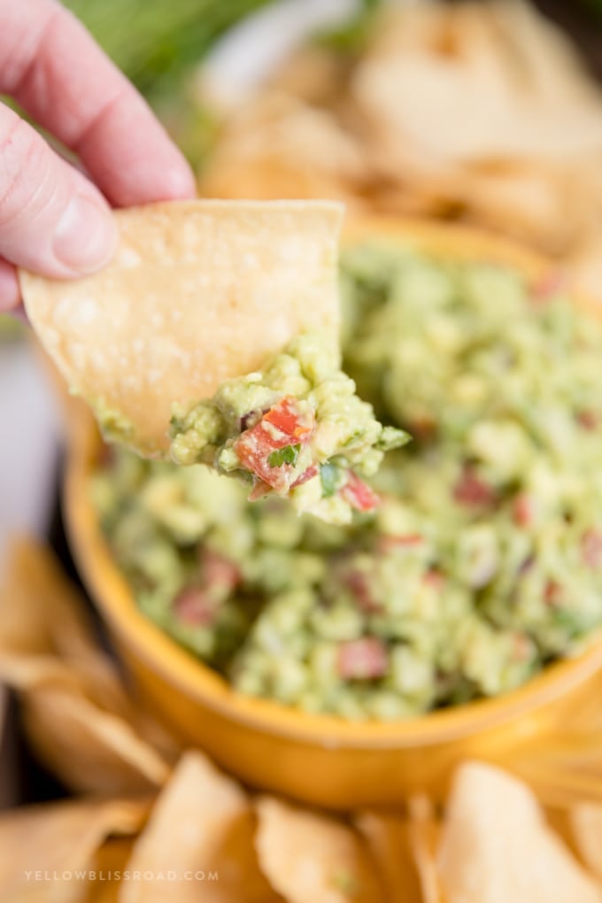 a chip with the best guacamole