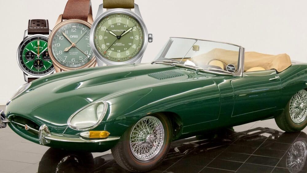 ‘Green over tan’: how every car enthusiast’s favourite colour combo works perfectly for watches too