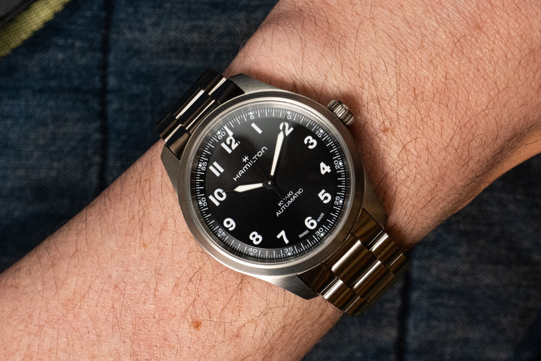 hamilton khaki field titanium engineered garments wrist