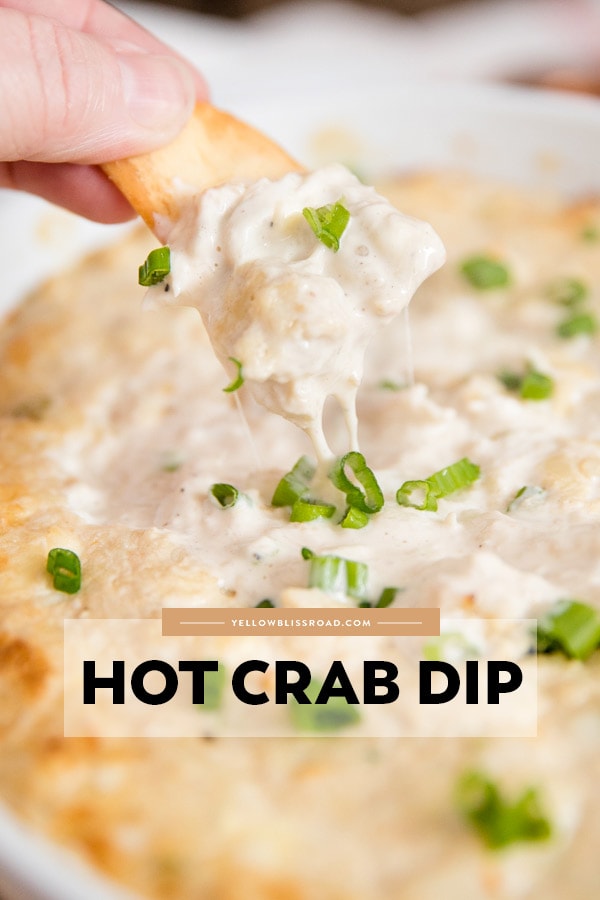 Hot Crab Dip pinterest friendly image