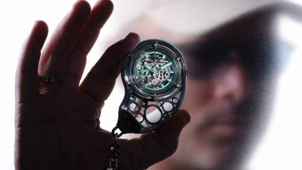 Hublot and artist Daniel Arsham bring back organic design with the Droplet pocket watch