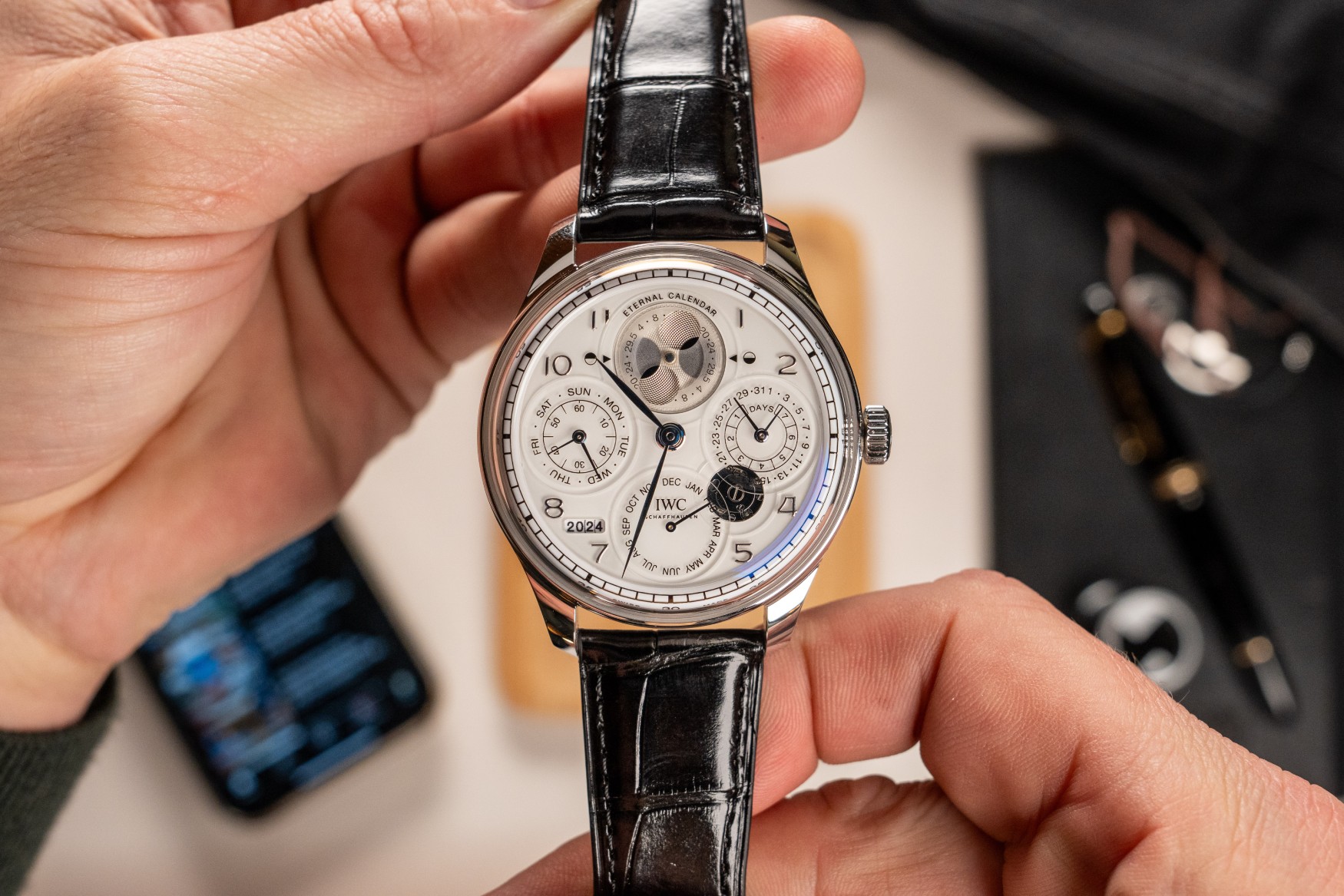 iwc portugieser eternal calendar dial