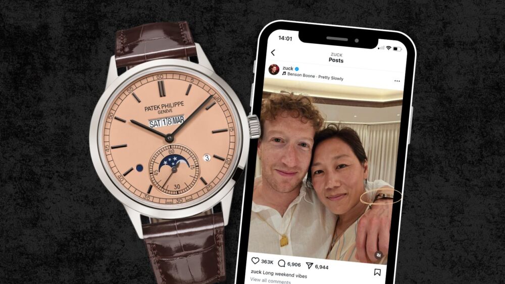 Mark Zuckerberg spotted with new Patek Philippe