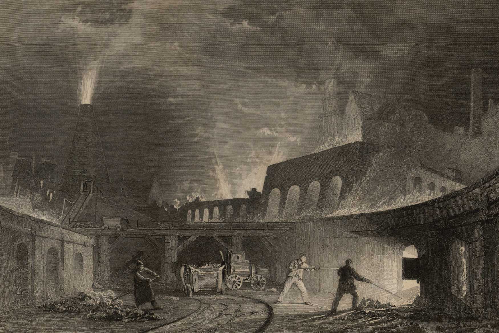 Merthyr Tydfil Ironworks By Alphonse Dousseau