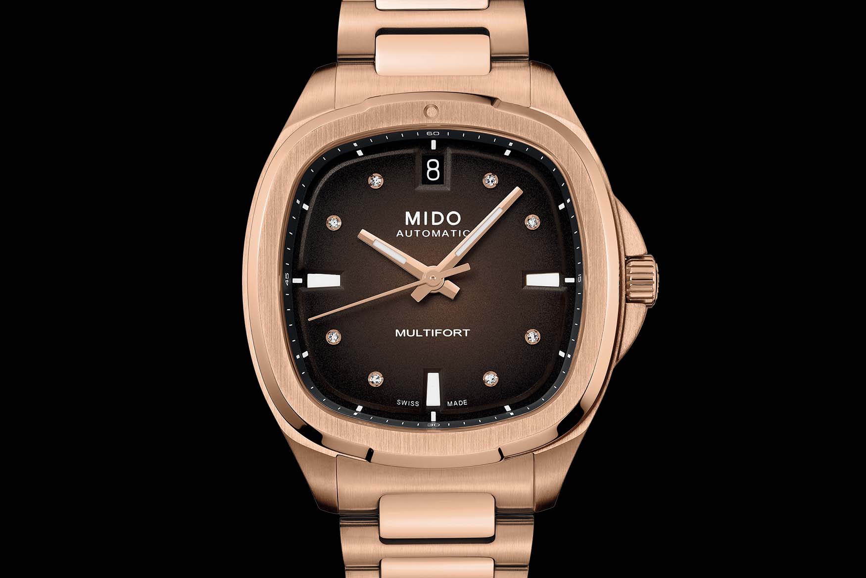 Mido Multifort TV 35 Rose gold PVD