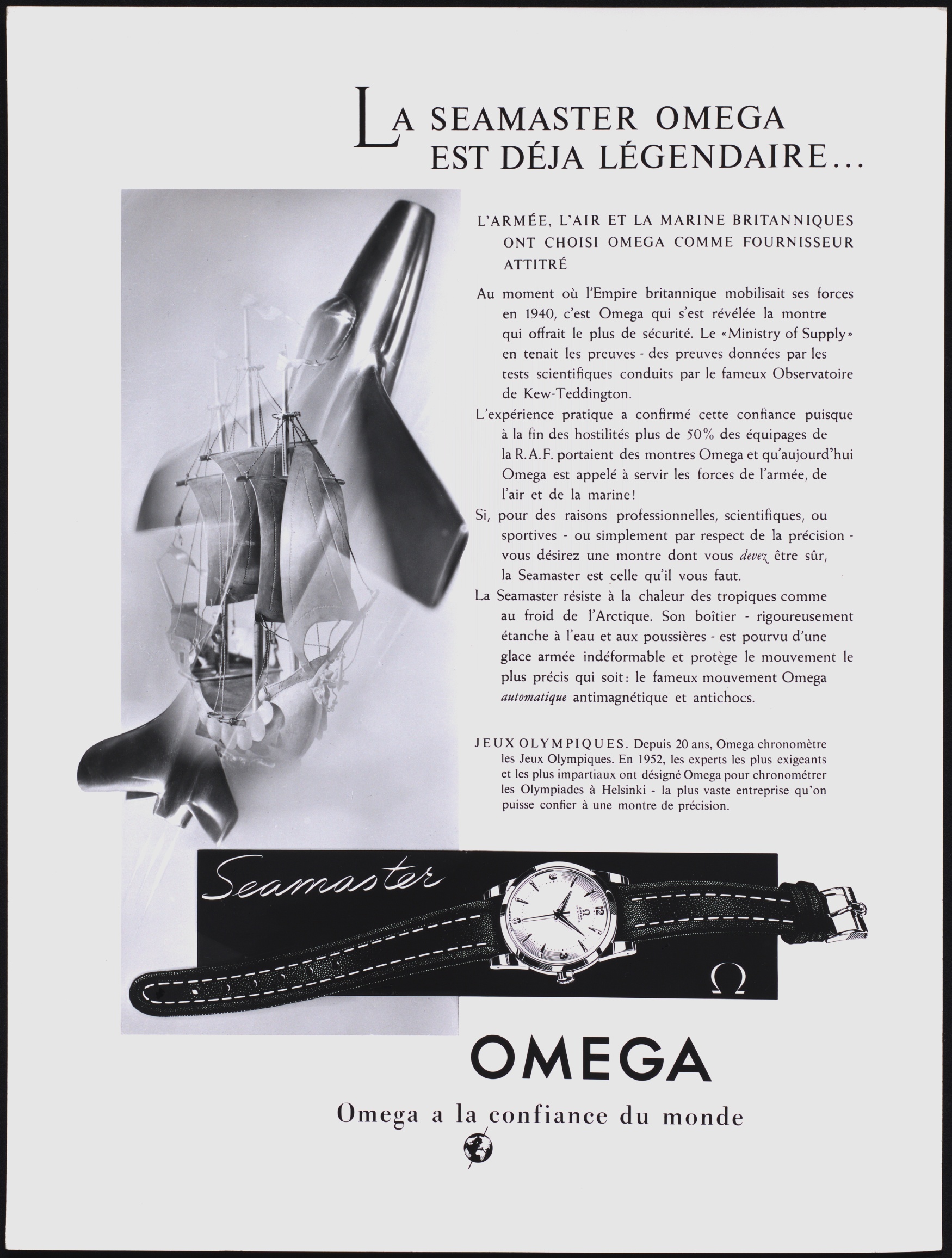 omega seamaster 1948 advert