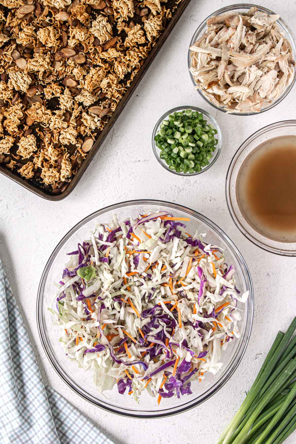 ingredients needed for ramen chicken salad