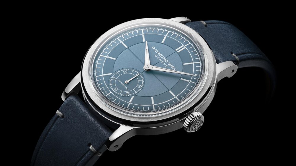 The Raymond Weil Millesime Small Seconds Denim brings a pinch of the ’30s to the jeans and t-shirt crowd