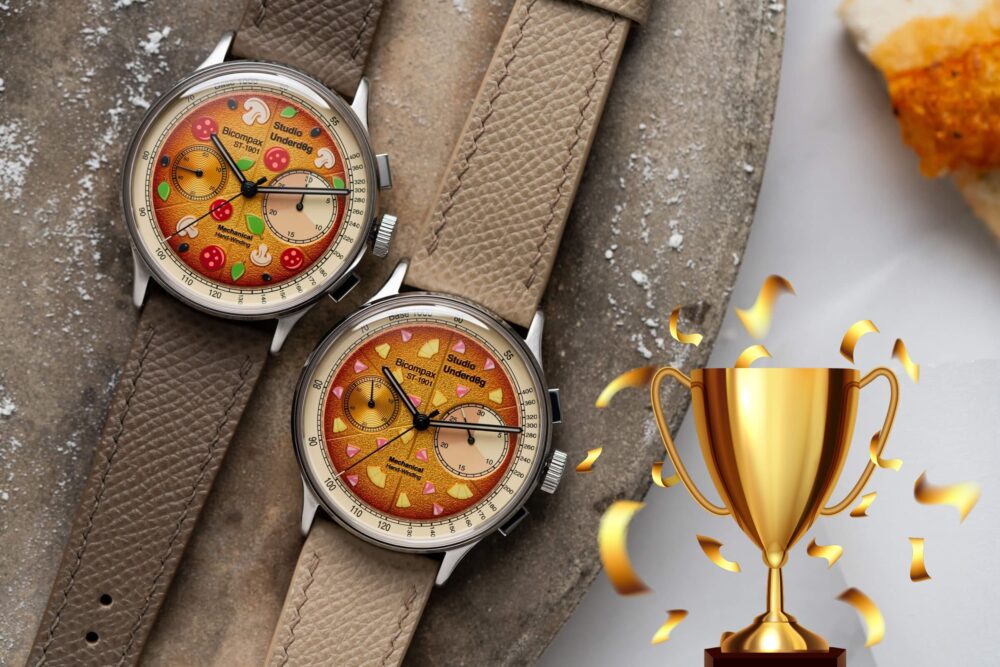 Someone just won two of our Studio Underd0g pizza watches