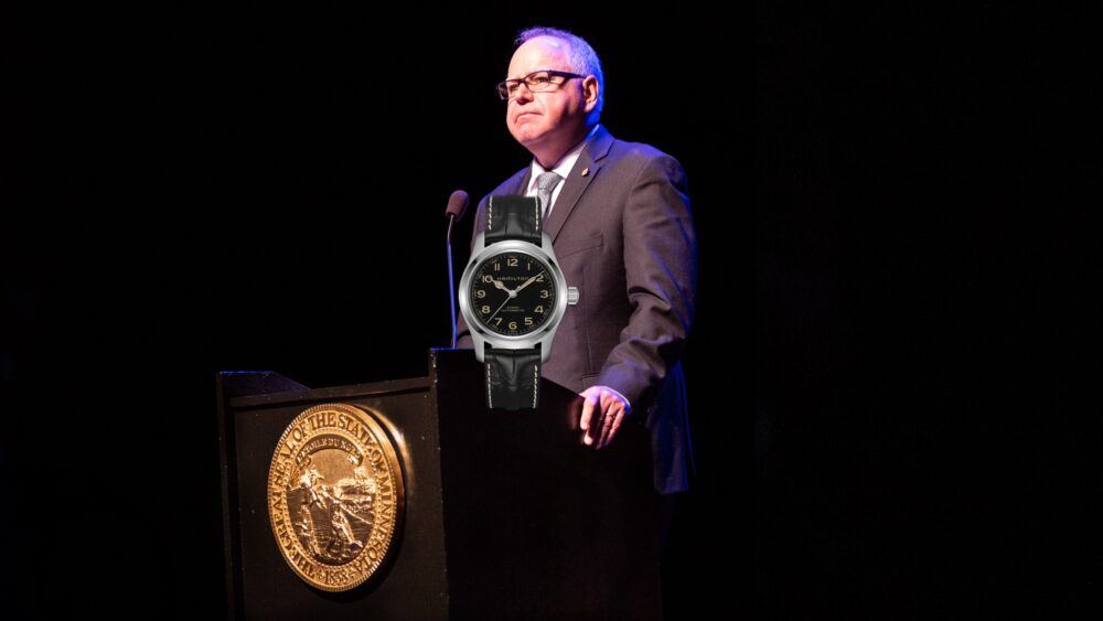 Democratic VP candidate Tim Walz hits campaign trail wearing an excellent entry-level watch